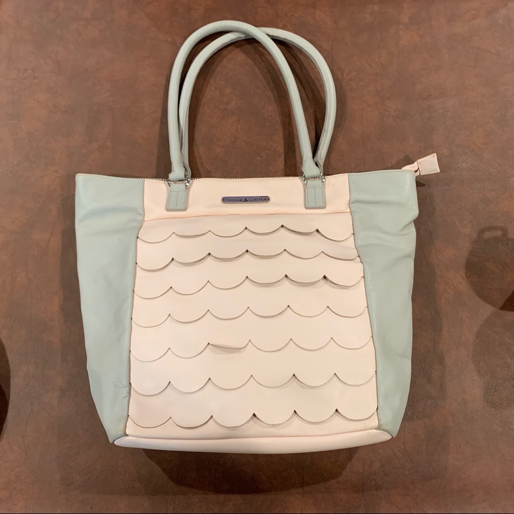 Kingdom Couture Collection Leather Scalloped Bag
